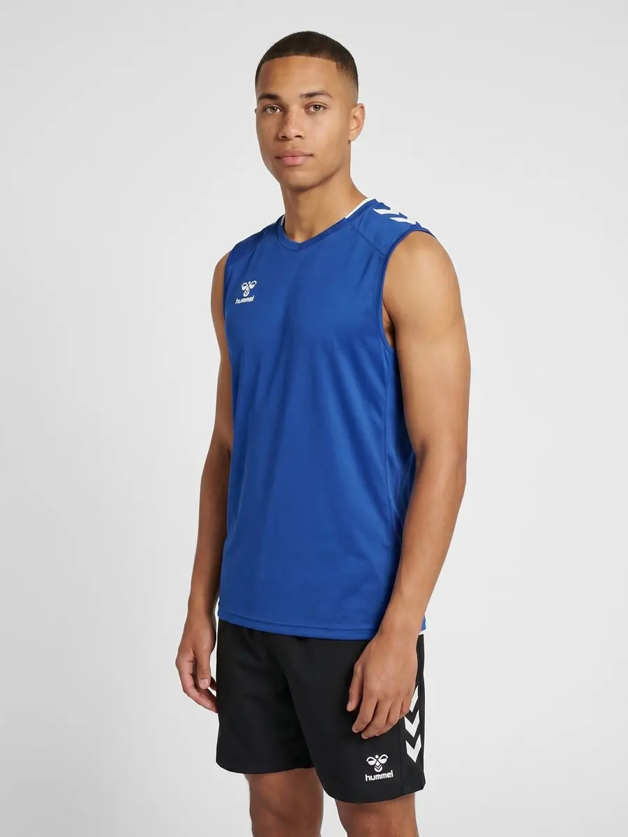 Hummel Core 2.0 Mouwloos T-shirt Blauw 4XL Man