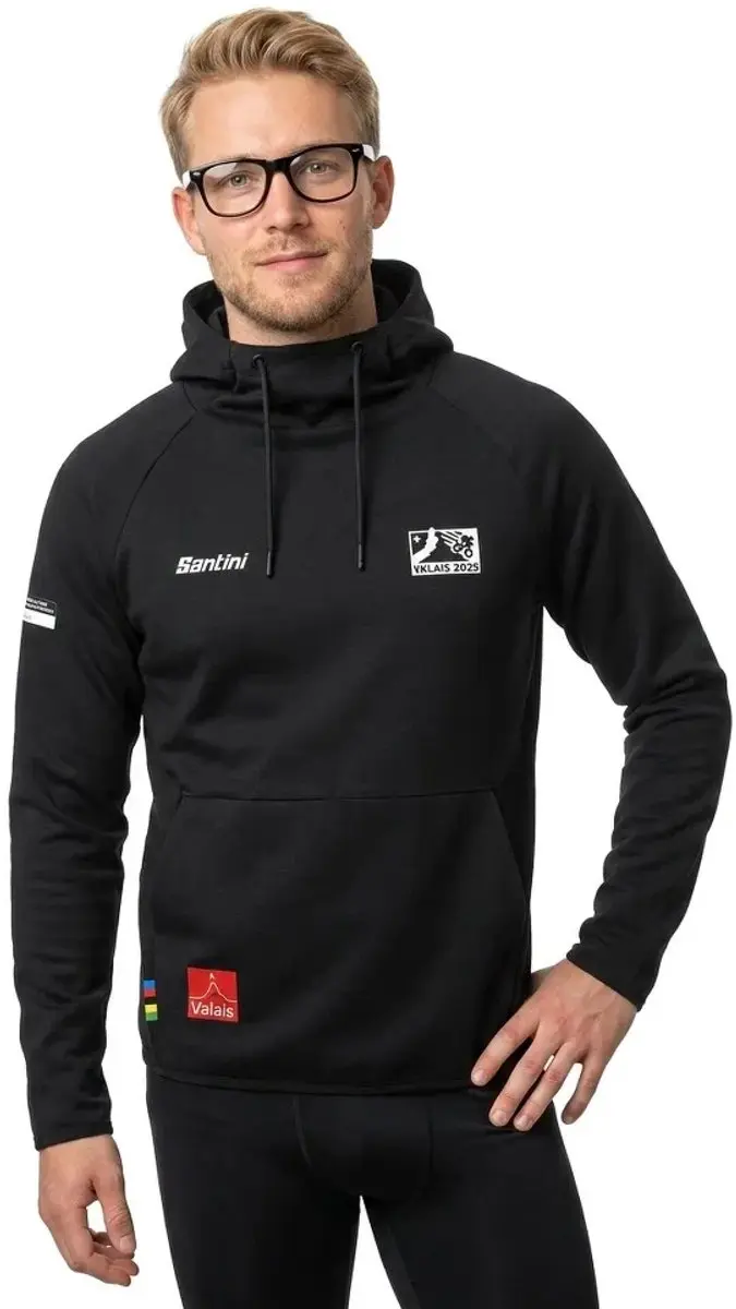 Santini Uci Mtb World Championships 2025 Hoodie Zwart S Man