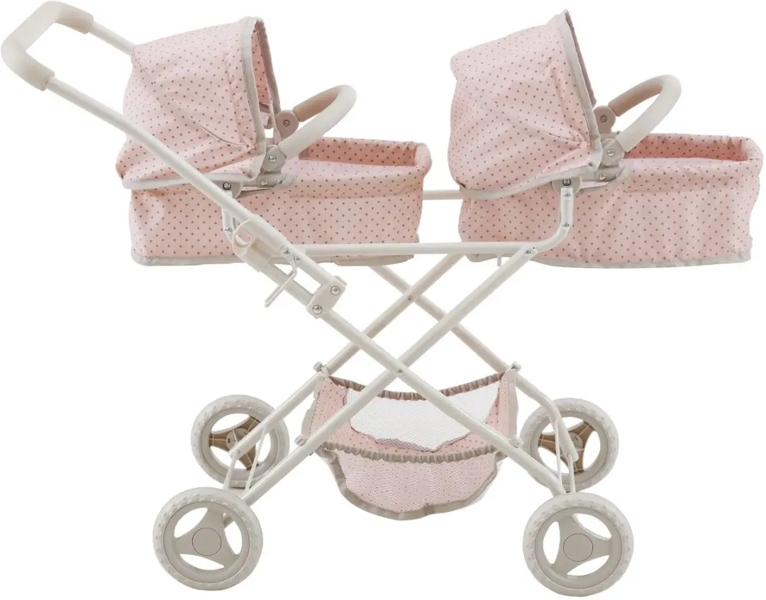 Teamson Kids Dubbel Poppenwagen Voor Babypoppen