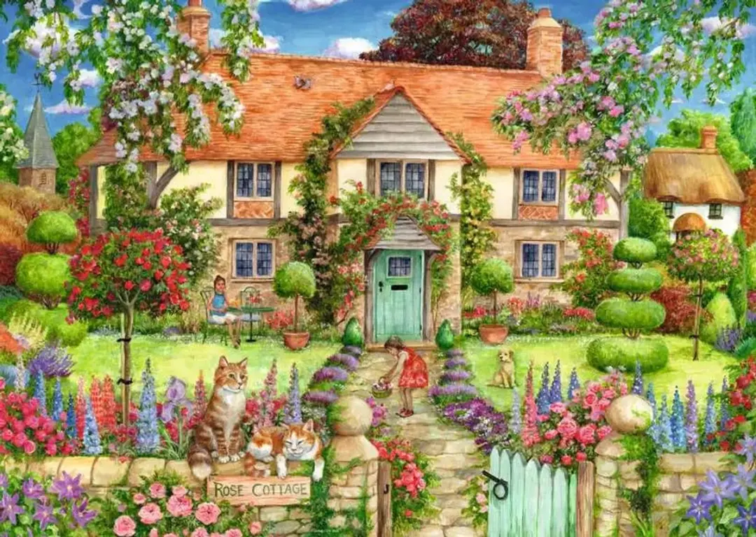 Ravensburger Rozenhuisje Puzzel - 1000 Stukjes