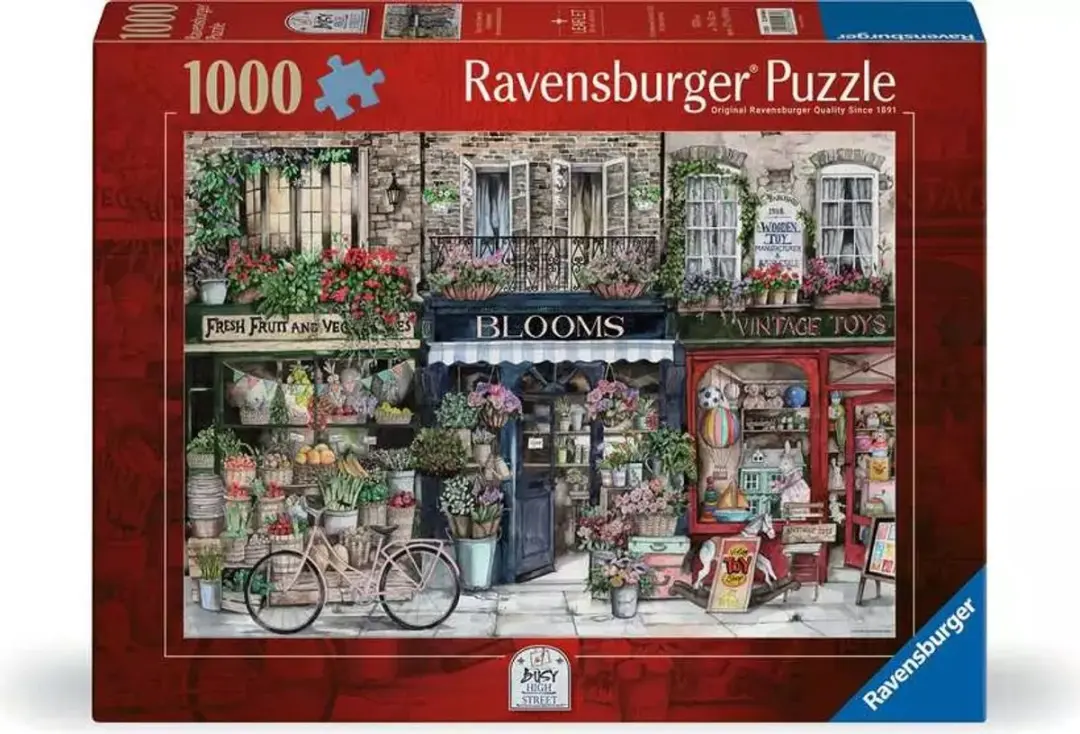 Ravensburger Drukke Winkelstraat Puzzel 1000 Stuk