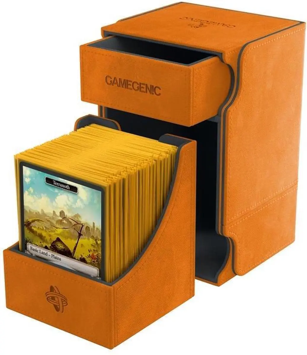 Gamegenic Deckbox Watchtower 100+ - Oranje