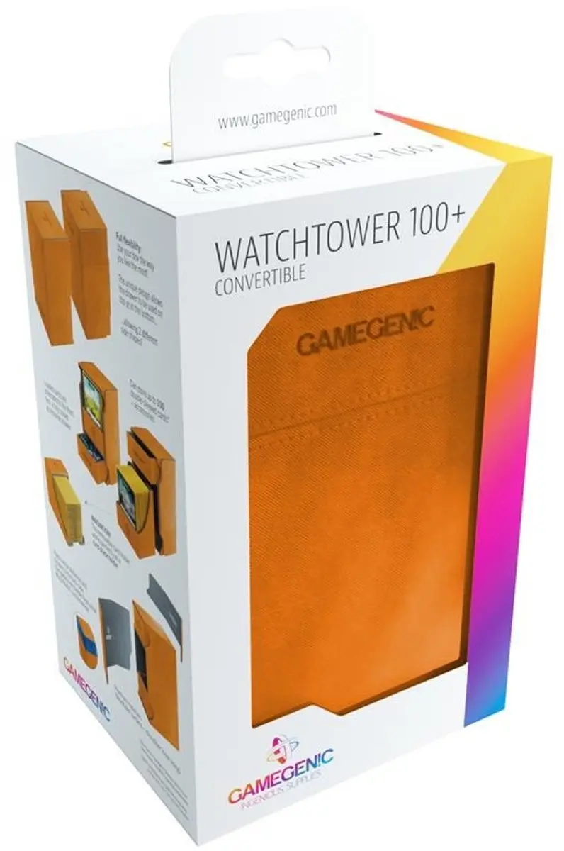 Gamegenic Deckbox Watchtower 100+ - Oranje