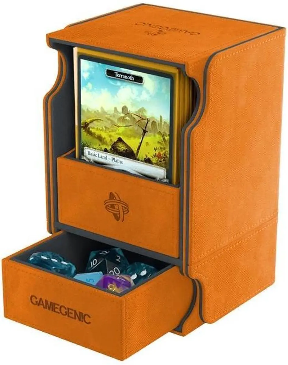 Gamegenic Deckbox Watchtower 100+ - Oranje