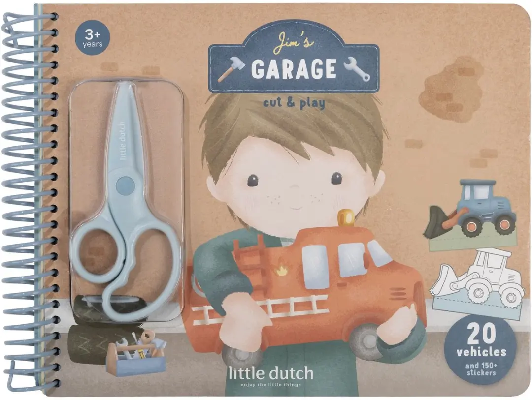 Little Dutch Jim & Friends Knutselboek Auto's Maken