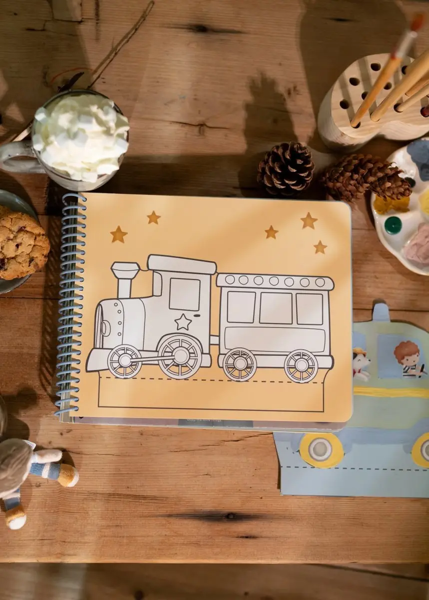 Little Dutch Jim & Friends Knutselboek Auto's Maken - inclusief schaar