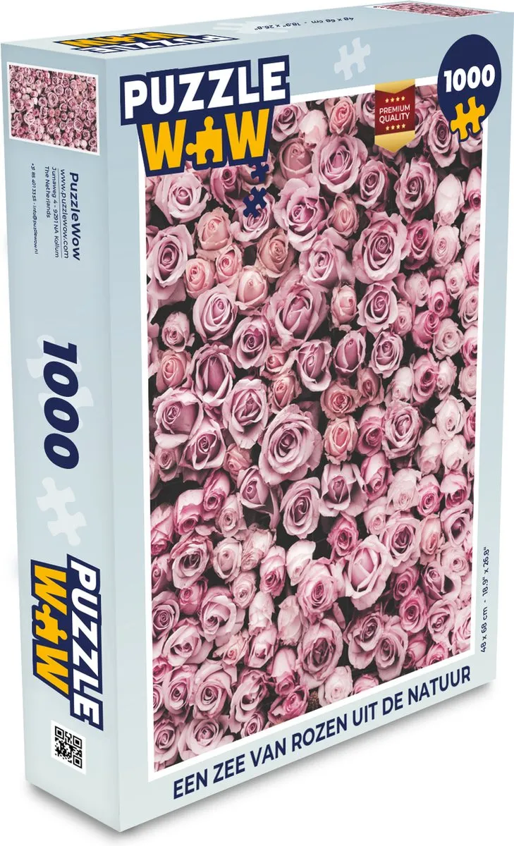 PuzzleWow Botanische Rozen Legpuzzel 1000 Stuks - Multicolor