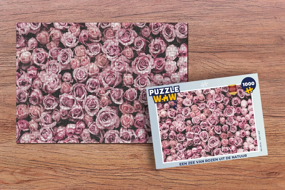 PuzzleWow Botanische Rozen Legpuzzel 1000 Stuks - Multicolor