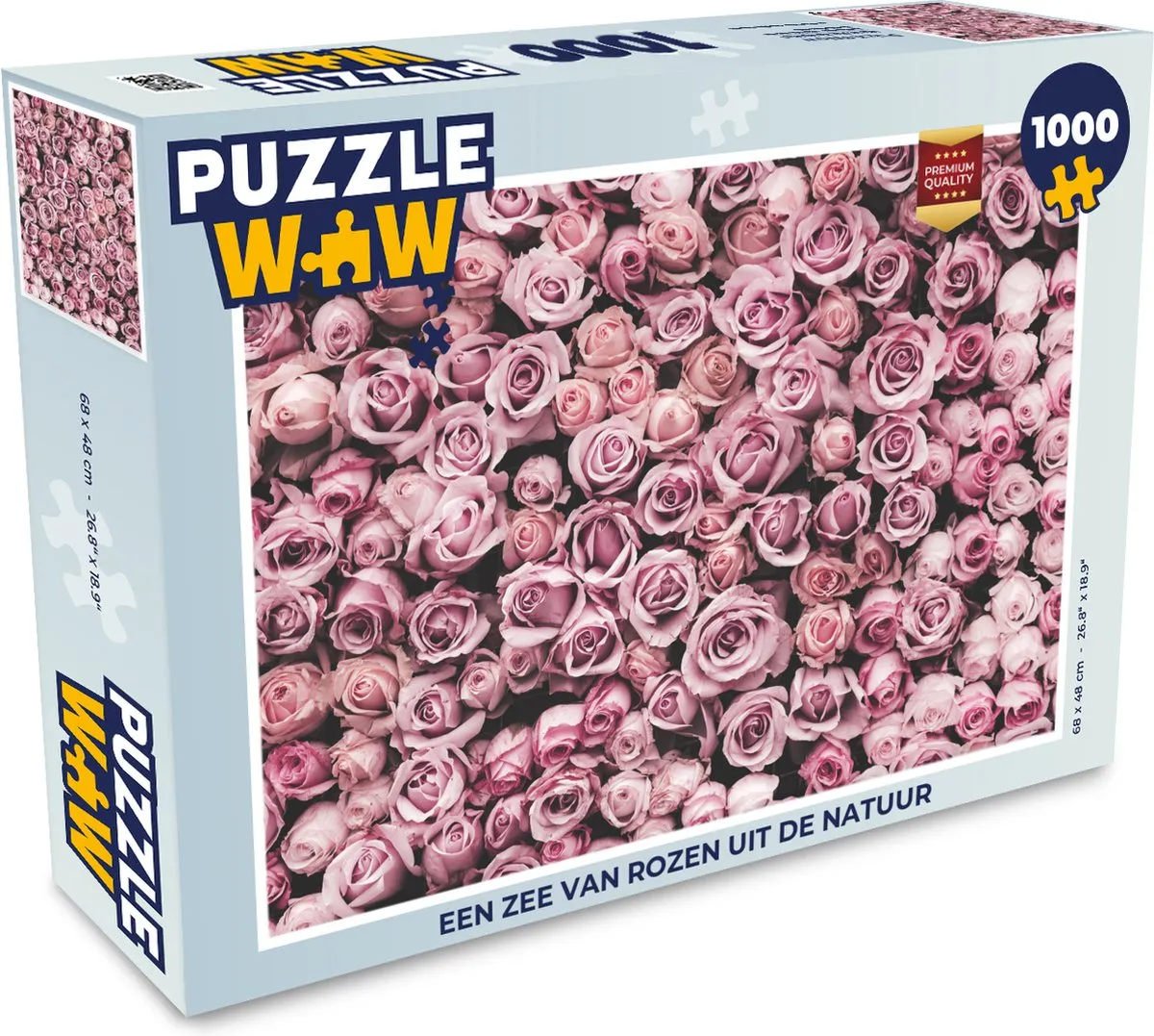PuzzleWow Botanische Rozen Legpuzzel 1000 Stuks - Multicolor