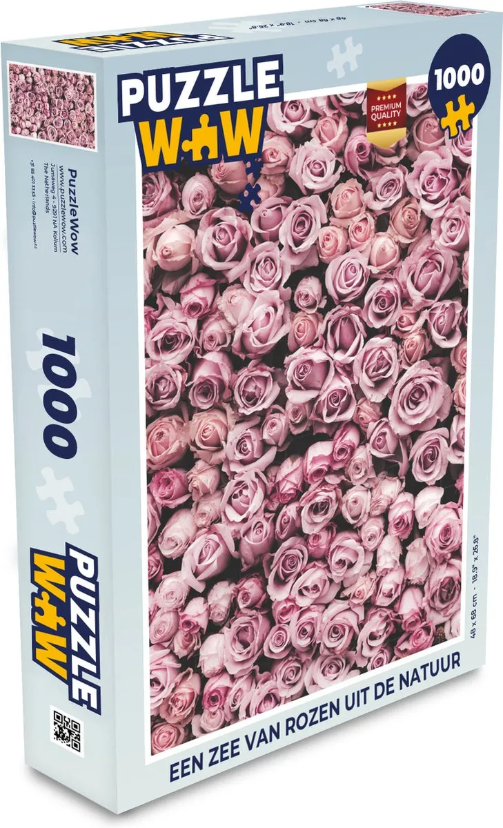 PuzzleWow Botanische Rozen Legpuzzel 1000 Stuks - Multicolor