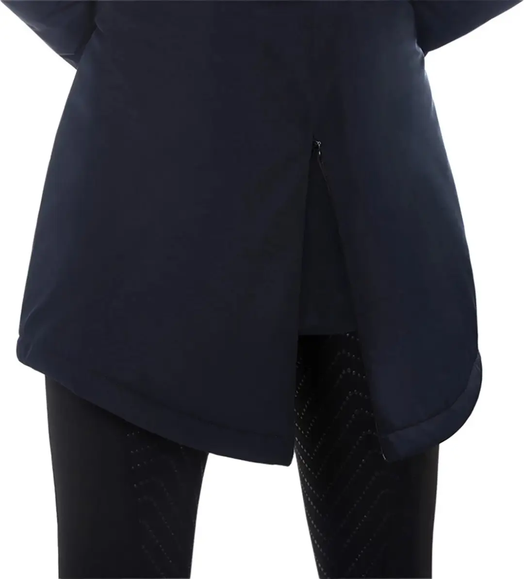 QHP Lange Winterjas Linde Waterproof - Navy Maat 42 - afbeelding 3 van 6