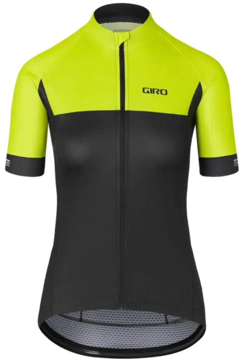 Giro Chrono Korte Mouw Wielertrui Geel M Vrouw