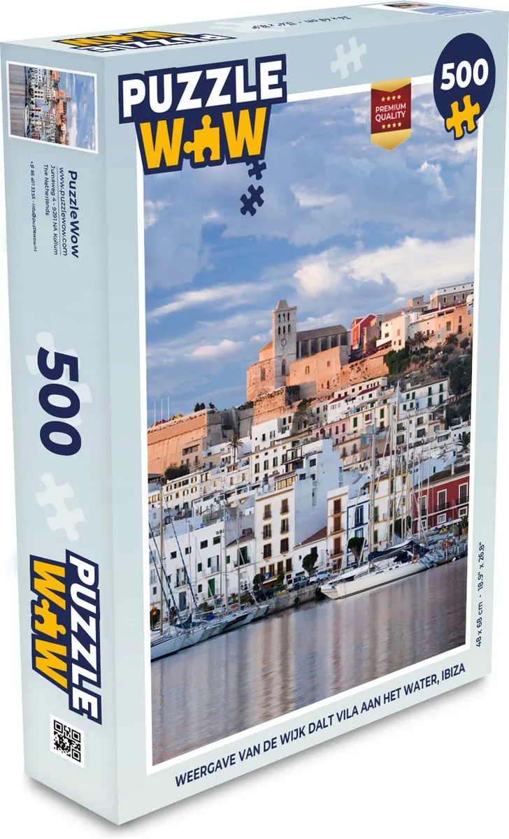 PuzzleWow Ibiza Dalt Vila Legpuzzel 500 Stuks
