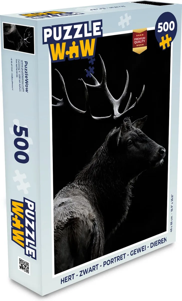 PuzzleWow Hert Legpuzzel 500 Stuks - Multicolor