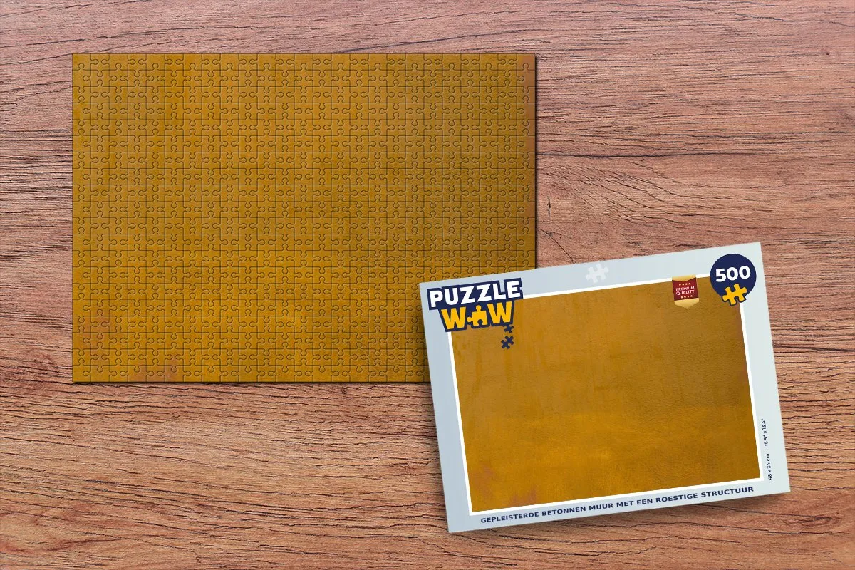 PuzzleWow Legpuzzel Gepleisterde Betonnen Muur 500 Stuks - Multicolor