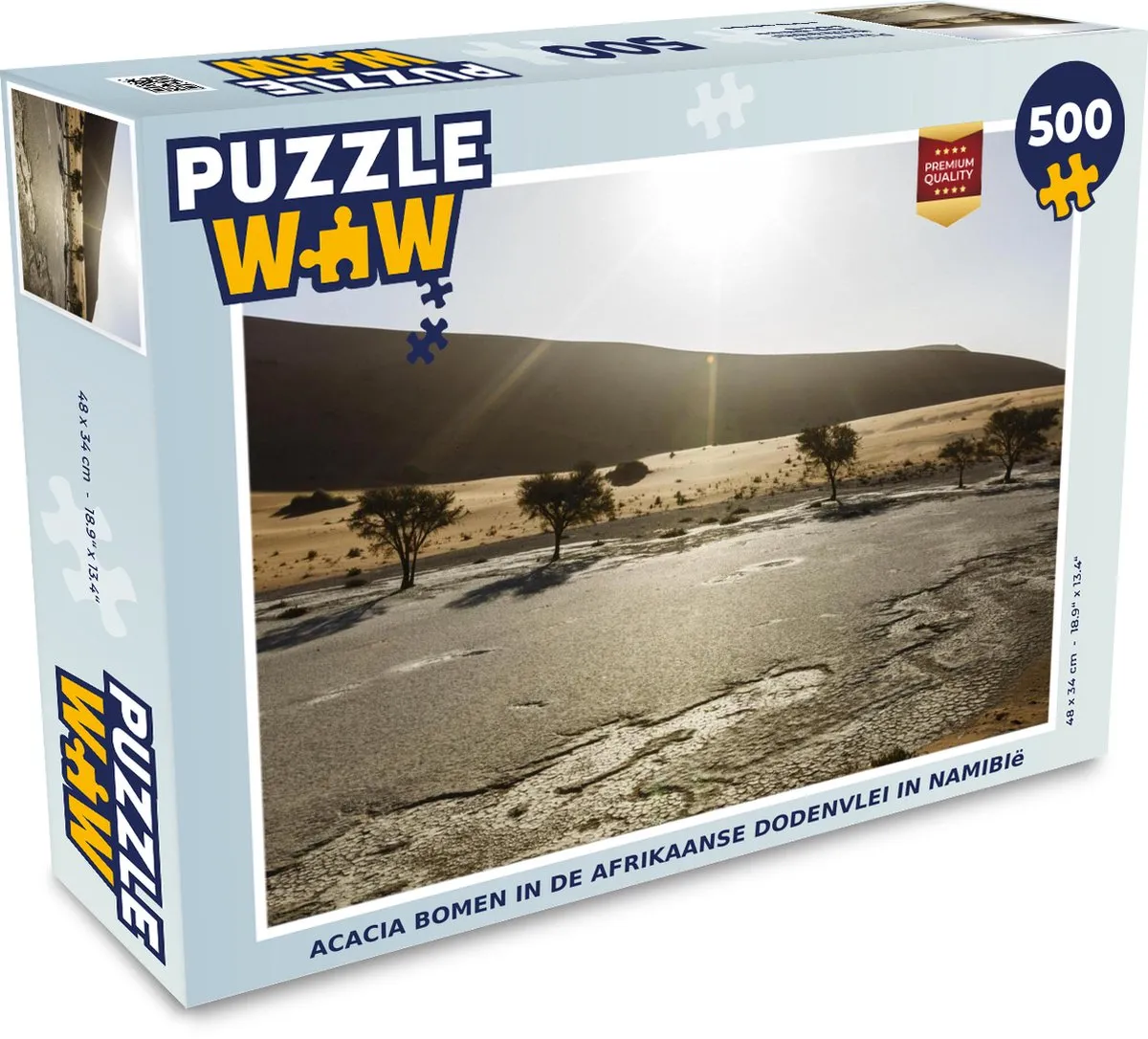 PuzzleWow Acacia Bomen Namibië Legpuzzel 500 Stuks