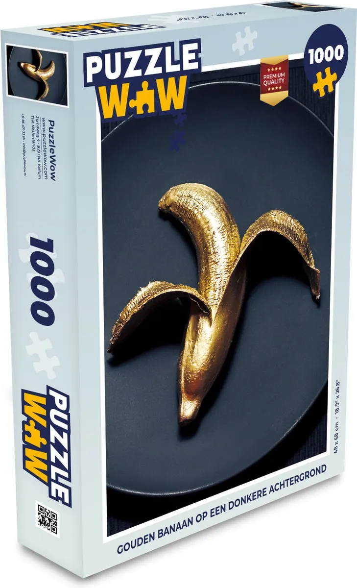 PuzzleWow Legpuzzel Gouden Banaan 1000 Stuks