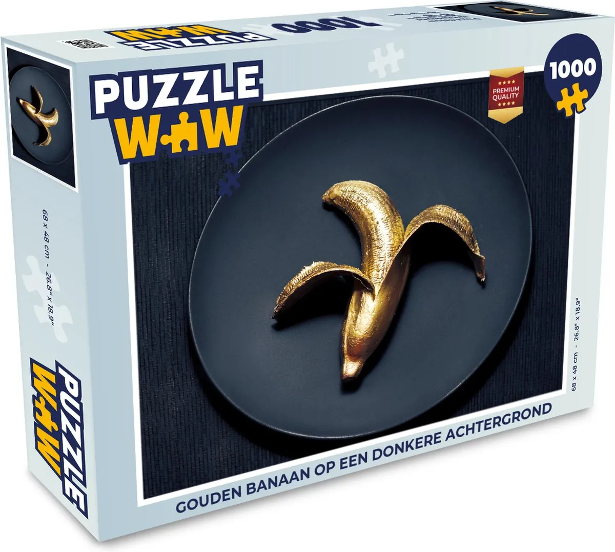 PuzzleWow Legpuzzel Gouden Banaan 1000 Stuks - Multicolor