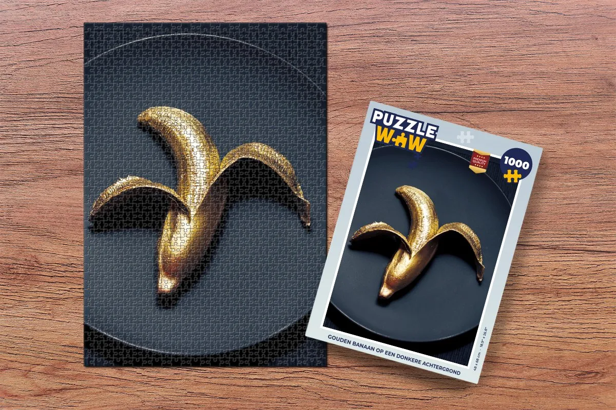 PuzzleWow Legpuzzel Gouden Banaan 1000 Stuks - Multicolor