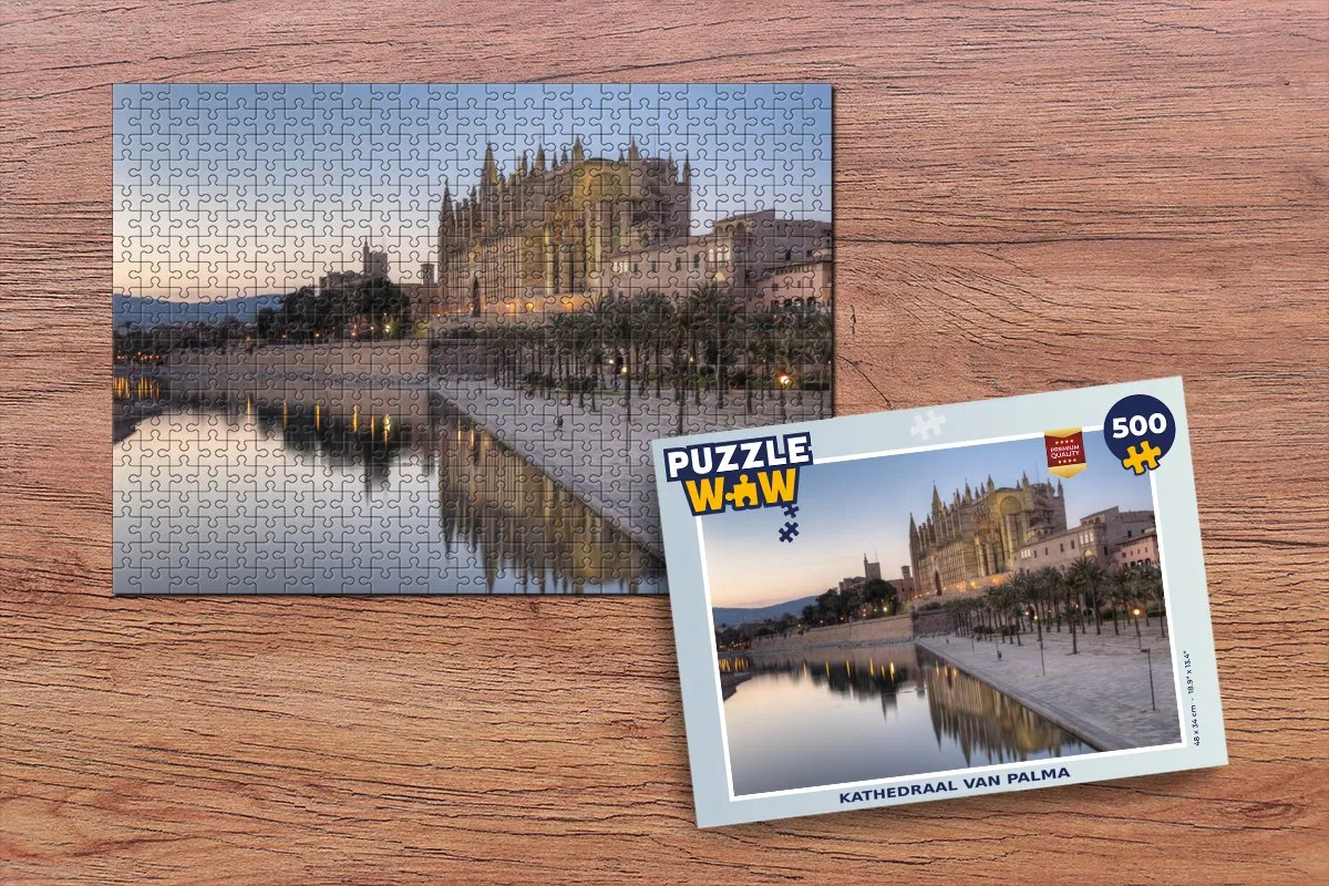 PuzzleWow Kathedraal van Palma Legpuzzel 500 Stuks - Multicolor