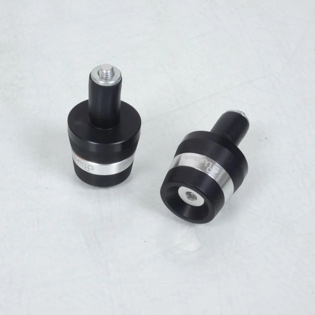Paire embout guidon noir alu Lightech pour moto Yamaha 850 MT-09 2014 à 2020 KT