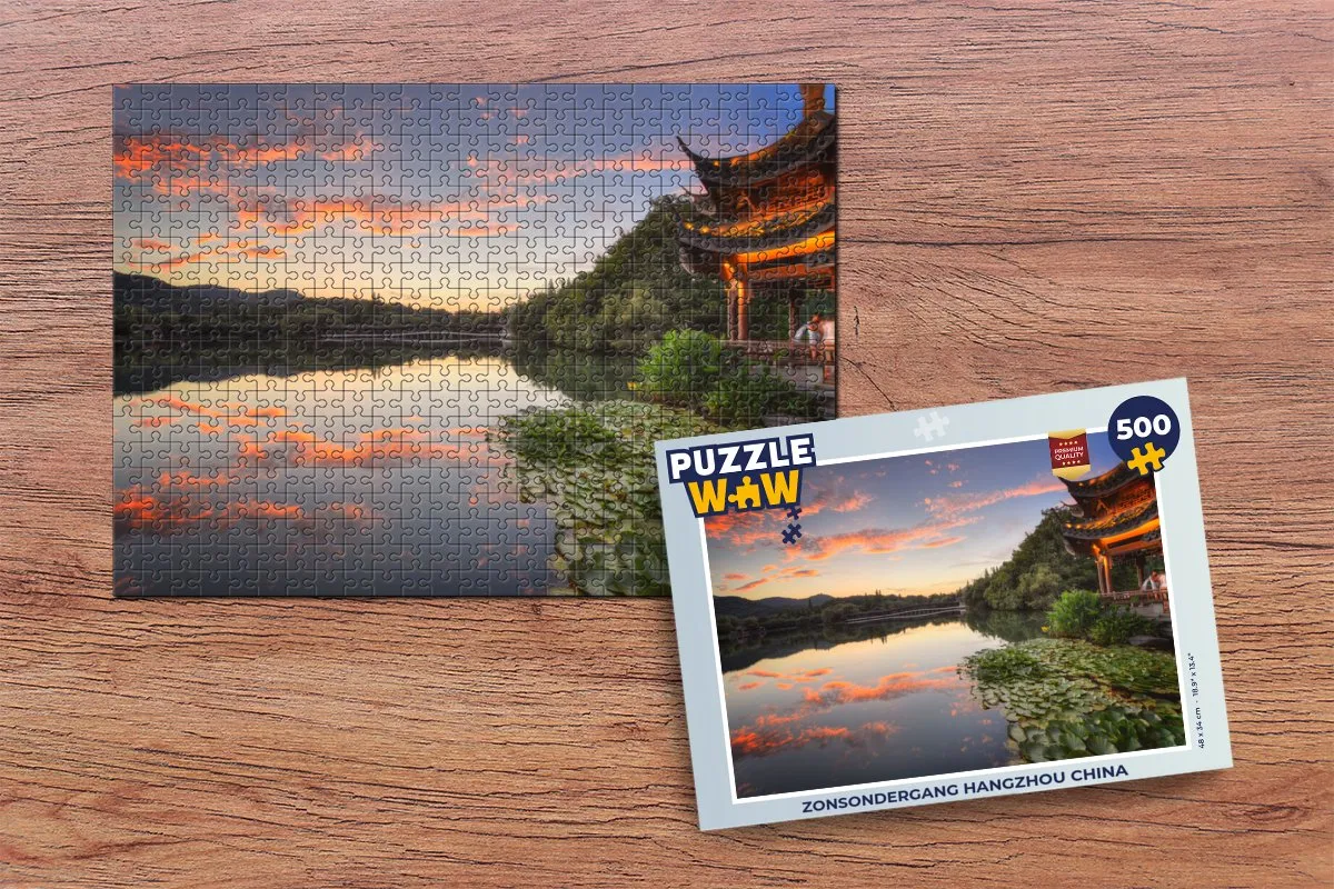 PuzzleWow Hangzhou China Legpuzzel 500 Stuks - Multicolor