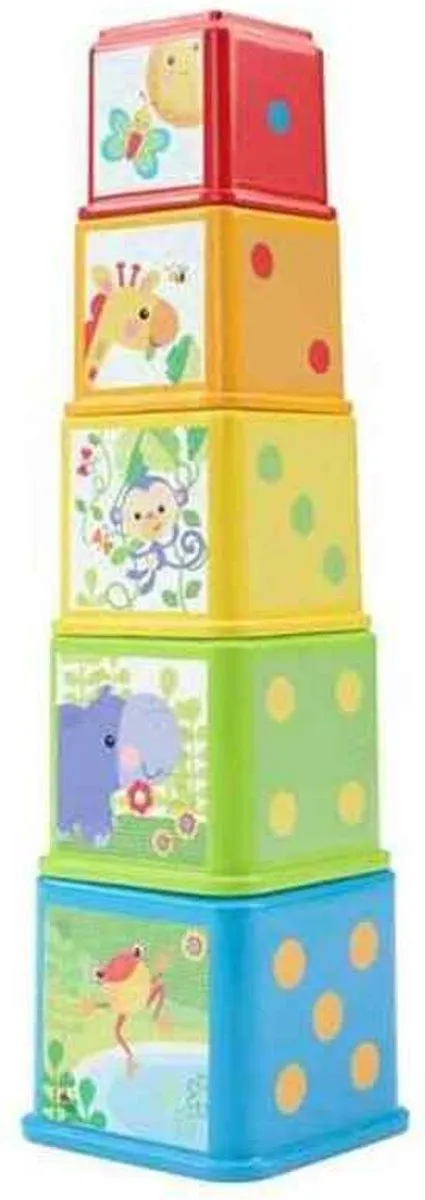 Fisher-Price Stapel en Leer Blokken L4PC-00067418 - 5 Stuks - Meerkleurig - afbeelding 6 van 6