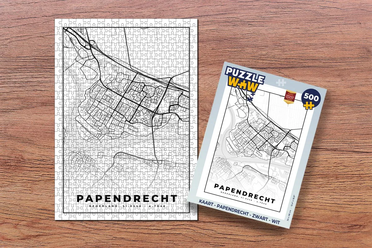 PuzzleWow Legpuzzel Papendrecht 500 Stuks - Multicolor