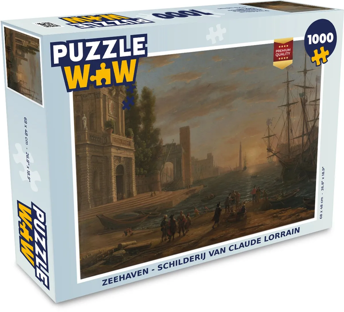 PuzzleWow Zeehaven Legpuzzel 1000 Stuks