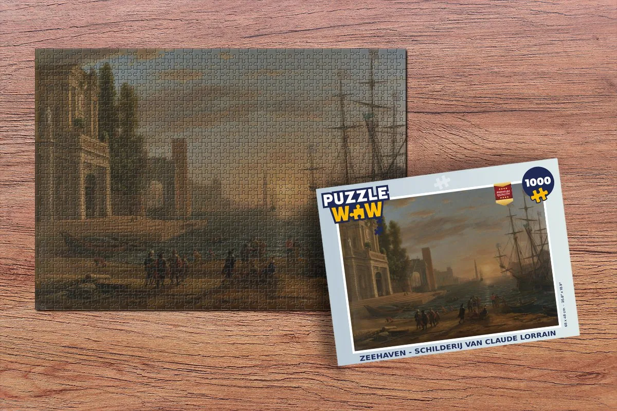 PuzzleWow Zeehaven Legpuzzel 1000 Stuks - Multicolor