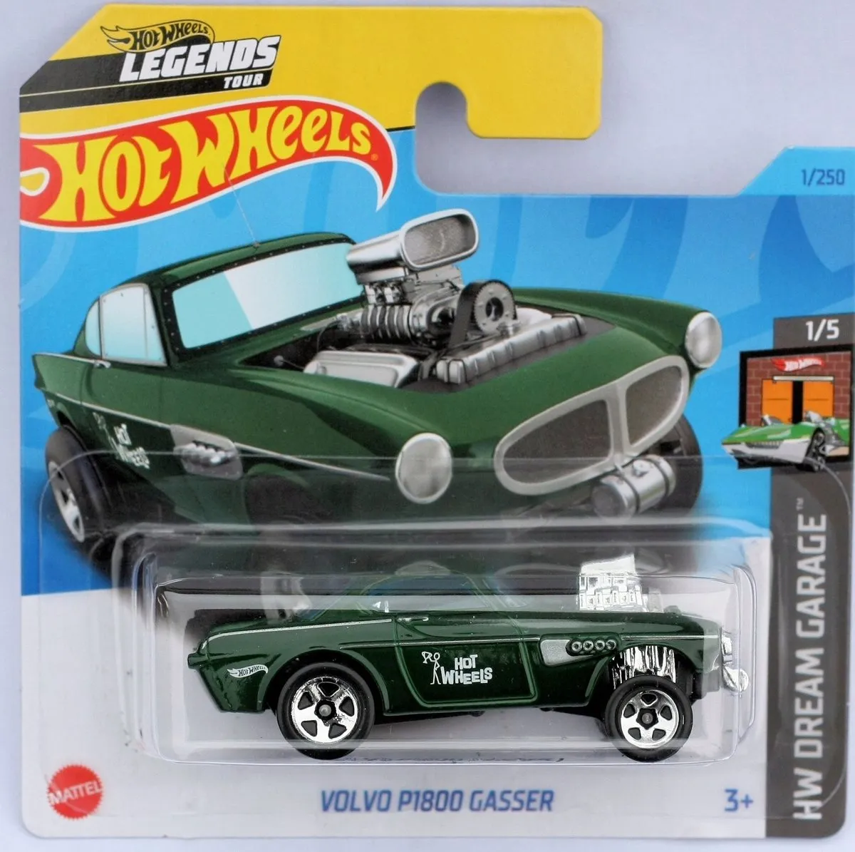 Hot Wheels Volvo P1800 Gasser HKG27 - 1:64 - Groen