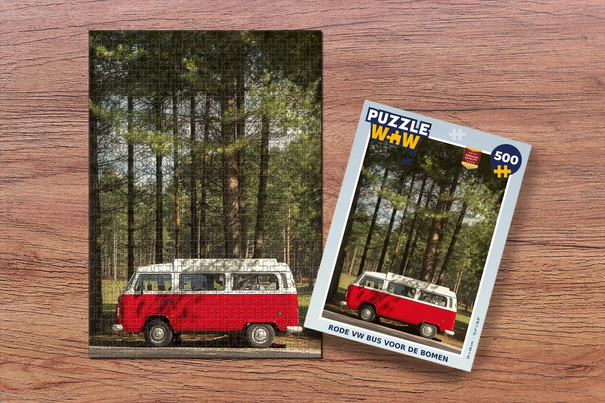 PuzzleWow Bus - Bomen Legpuzzel 500 Stuks - Multicolor