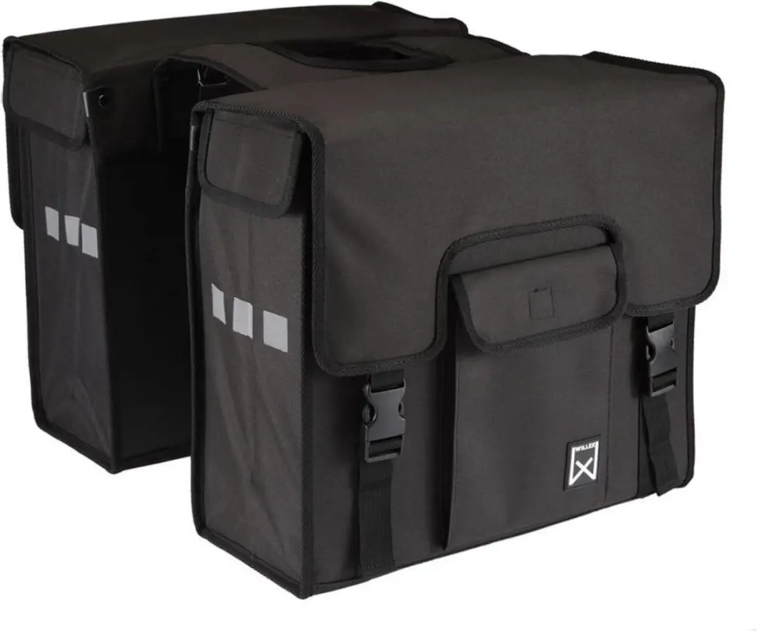 Willex Shopper Dubbele Fietstas 38L - Zwart - afbeelding 5 van 6