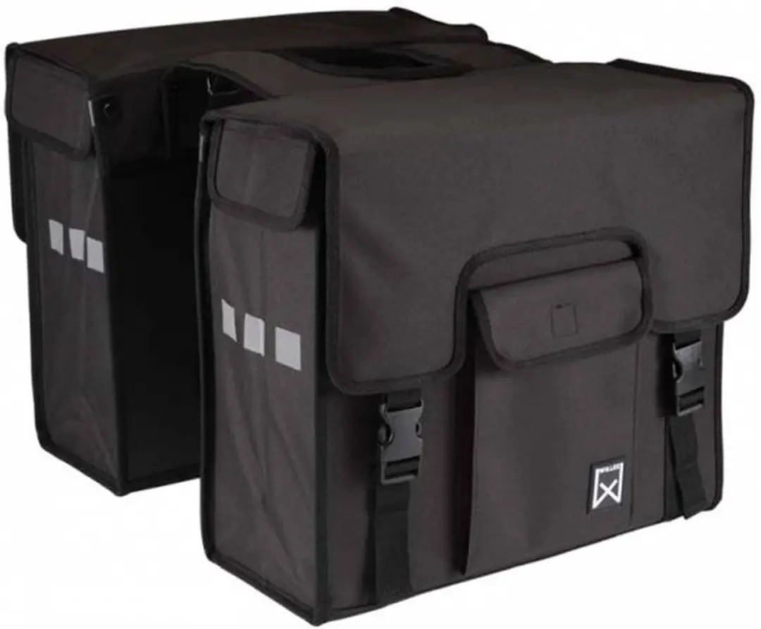 Willex Shopper Dubbele Fietstas 38L - Zwart - afbeelding 6 van 6