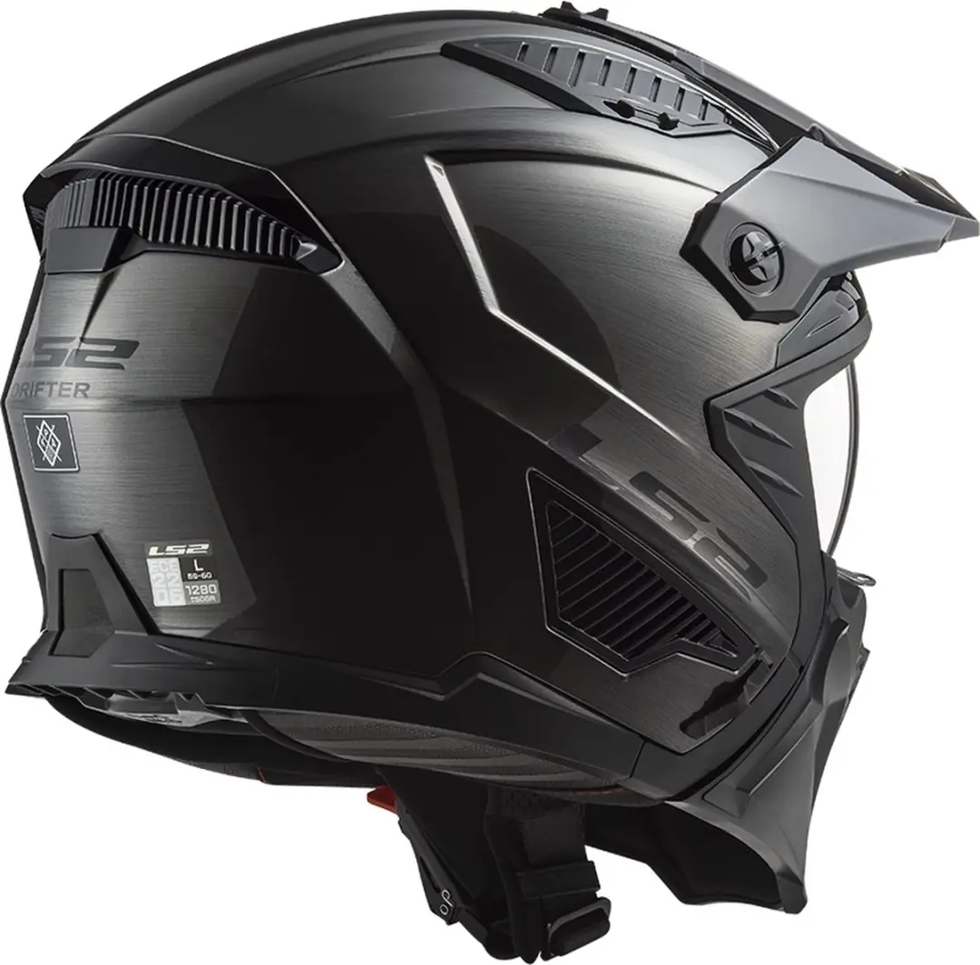 LS2 OF606 Drifter Titanium Helm - XS