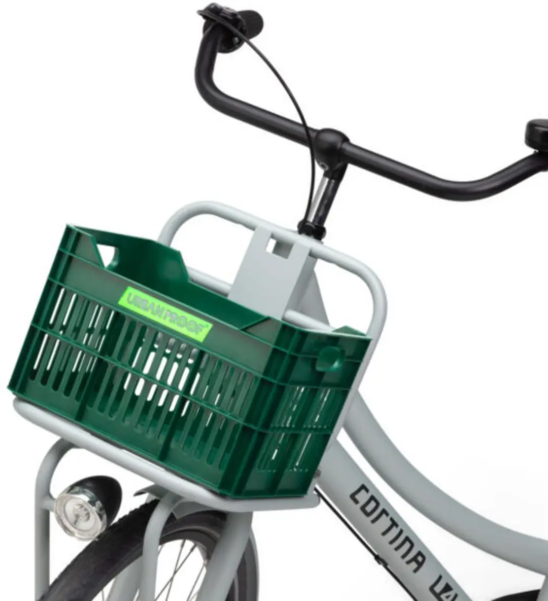 URBAN PROOF Junior Fietskrat 15L - Retro Green - afbeelding 2 van 5