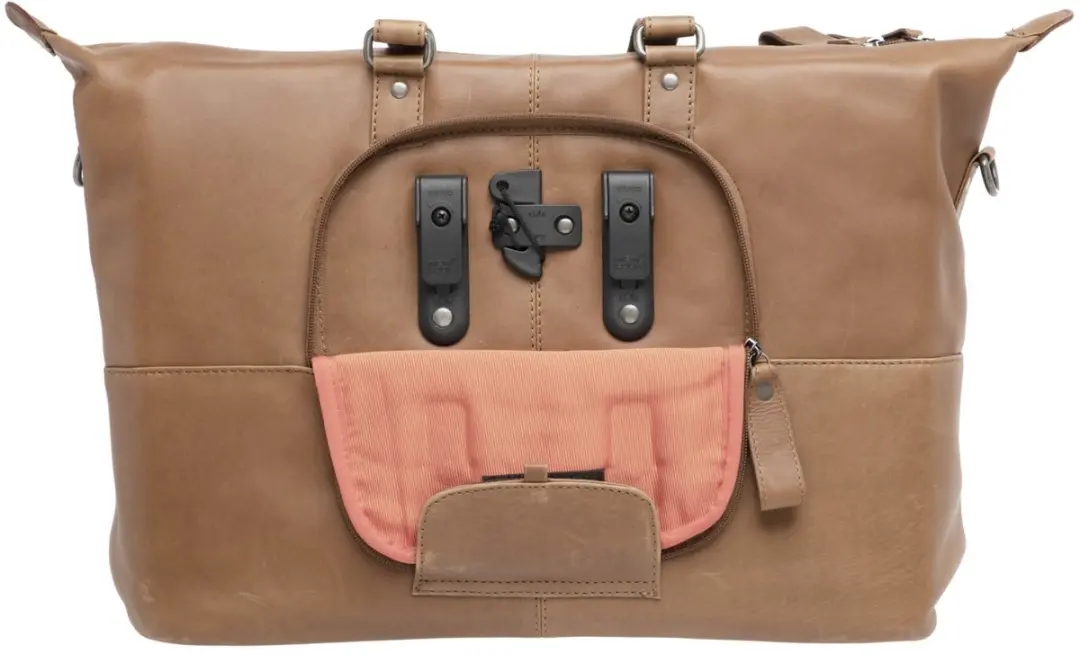 New Looxs Verla Fietstas Laptoptas 15 inch - Leer - 21L - Cognac - afbeelding 5 van 6