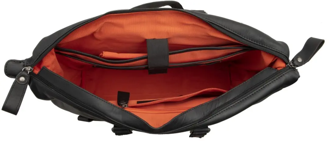New Looxs Verla Fietstas Laptoptas 15 inch - Leer - 21L - Cognac - afbeelding 3 van 6