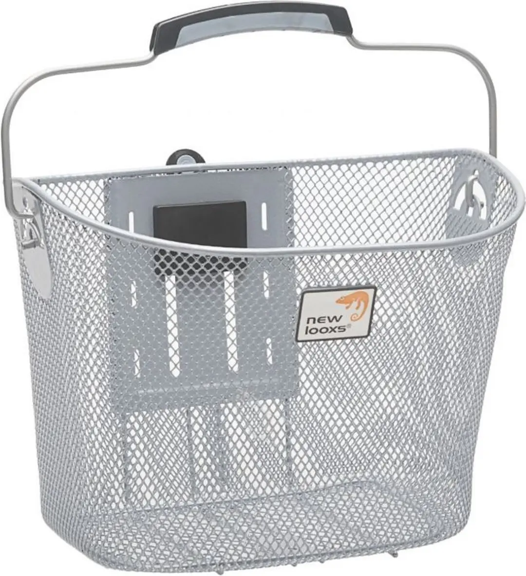 New Looxs Toscane SmartLock Fietsmand 19L - Staal Zilver - afbeelding 4 van 6