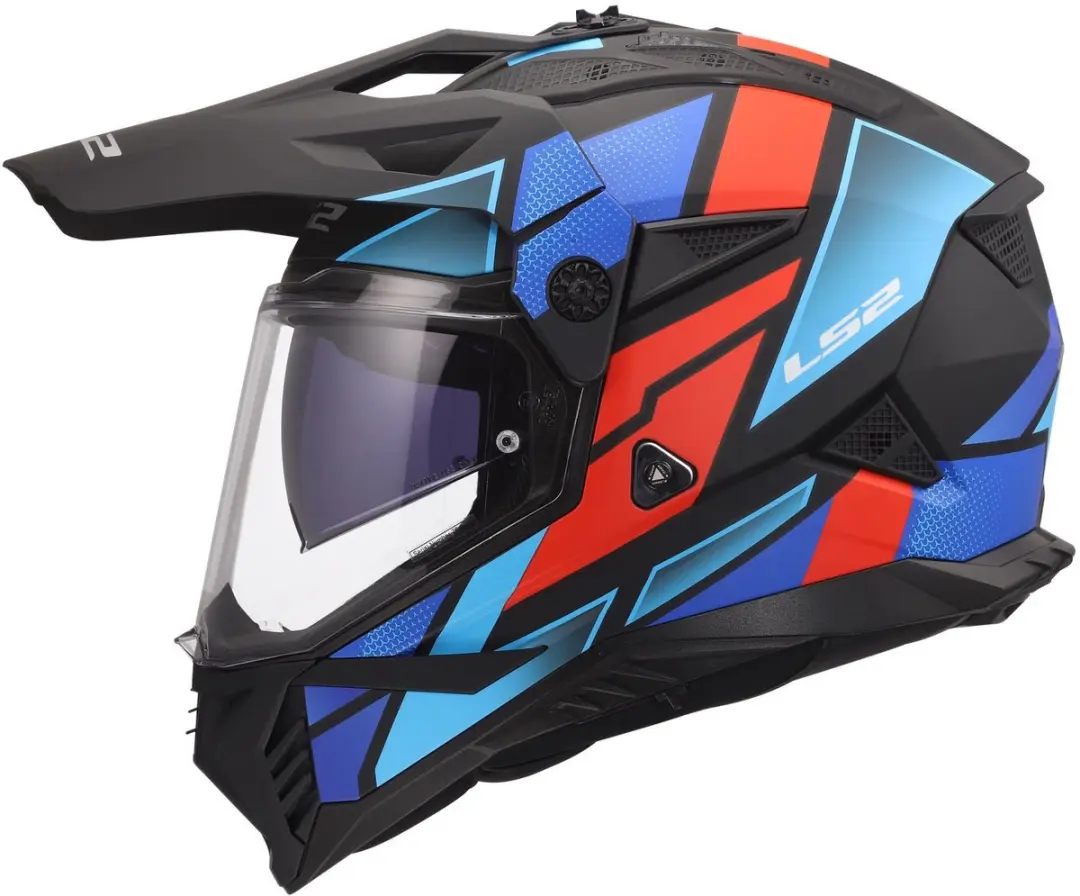 LS2 Helm Pioneer II Block MX702 - S - Meerkleurig