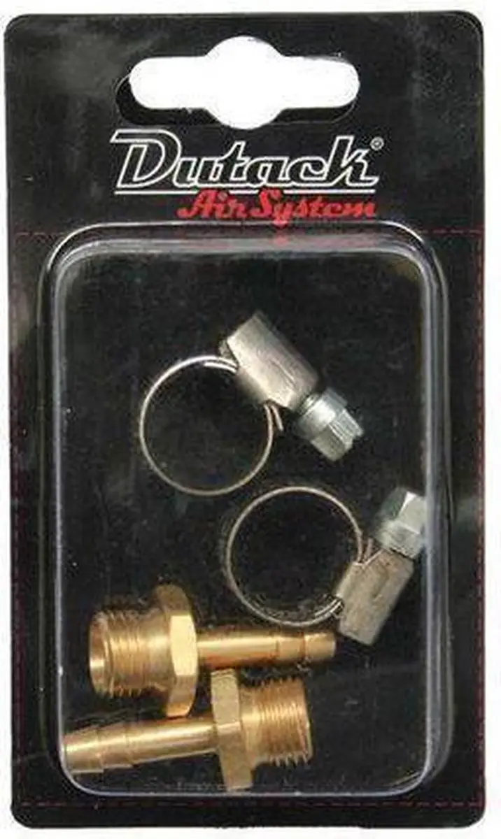 Dutack Koppeling 1/4 nippels [2x] buitendraad-slangpilaar 6mm4842112