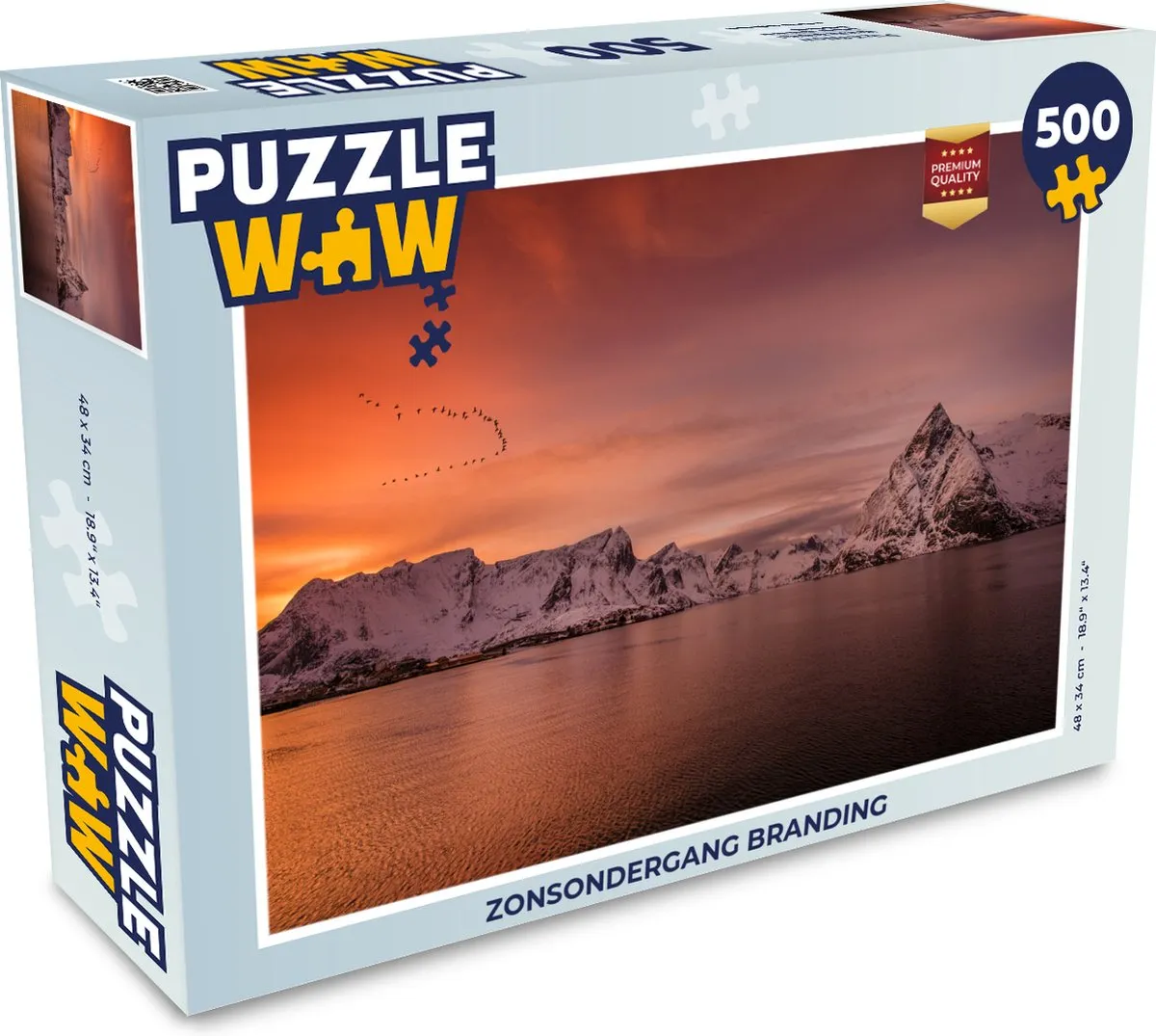 PuzzleWow Zonsondergang Legpuzzel 500 Stuks