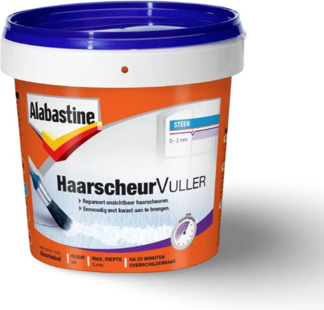 Alabastine Haarscheurvuller 250ml - Wit