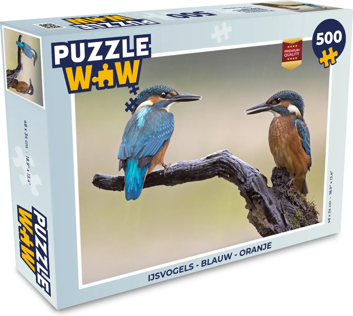 PuzzleWow IJsvogels Legpuzzel 500 Stuks