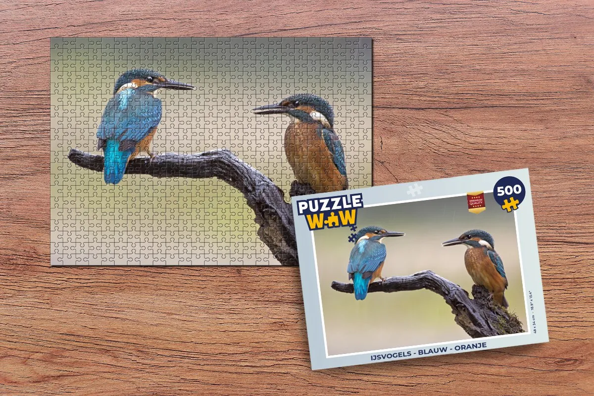 PuzzleWow IJsvogels Legpuzzel 500 Stuks - Multicolor