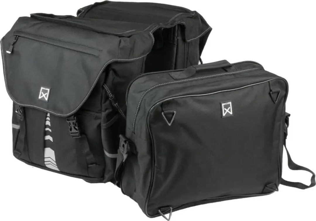 Willex Bagagetas XL 1200 Dubbele Fietstas 65L - Zwart - afbeelding 4 van 5