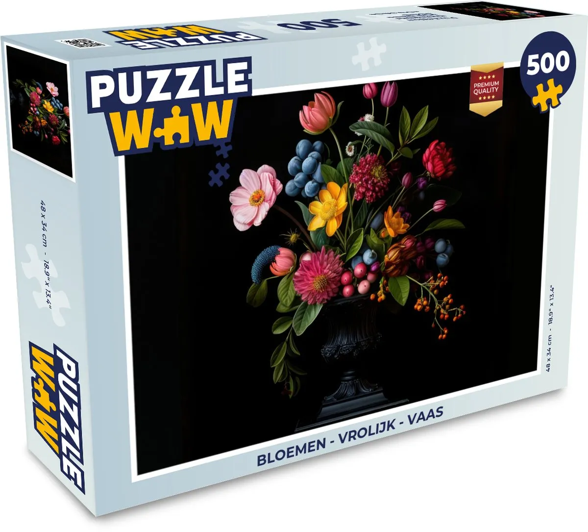 PuzzleWow Bloemen Legpuzzel 500 Stuks - Boeket