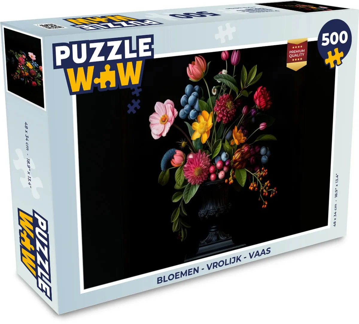 PuzzleWow Bloemen Legpuzzel 500 Stuks