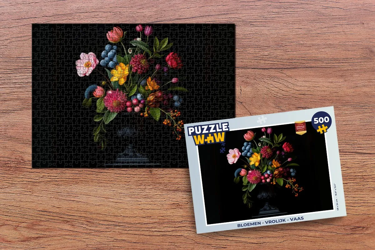 PuzzleWow Bloemen Legpuzzel 500 Stuks - Boeket
