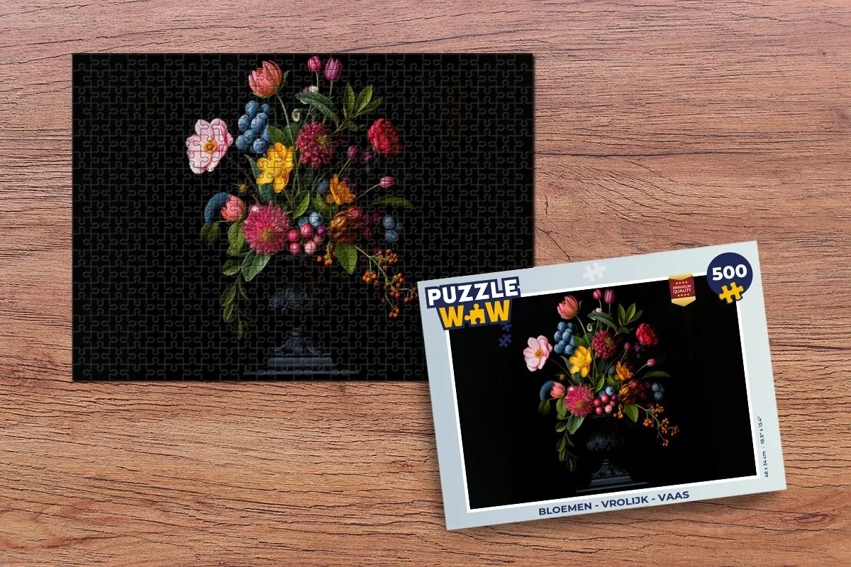 PuzzleWow Bloemen Legpuzzel 500 Stuks - Boeket